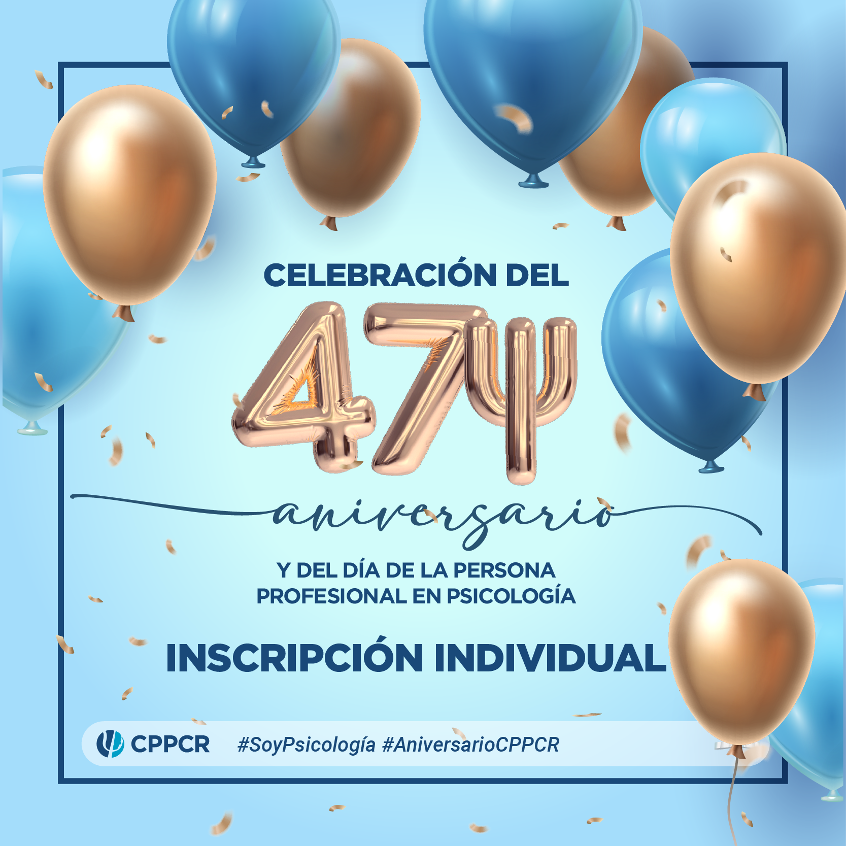 Celebración del 47 aniversario del CPPCR - Inscripción individual